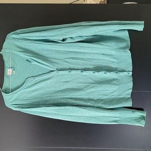 Old Navy teal cardigan XXL